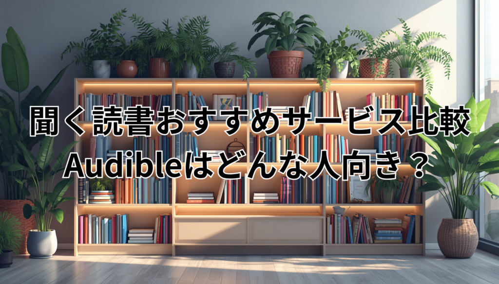 聞く読書おすすめサービス比較｜Audibleはどんな人向き？