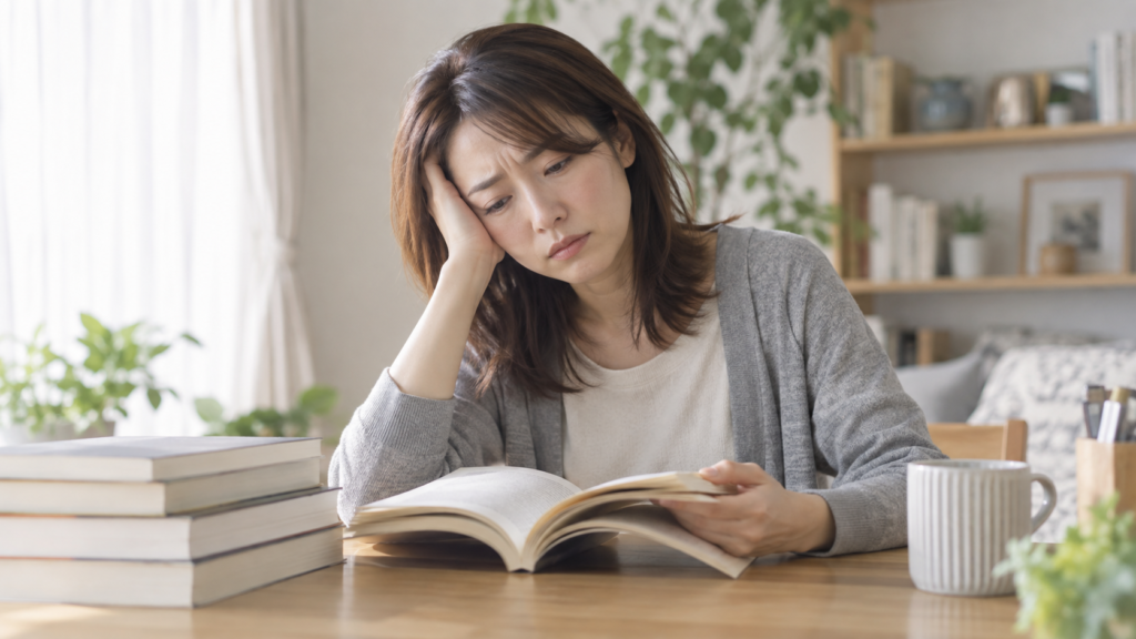 本を読むと疲れてしまう読書が苦手な日本人女性