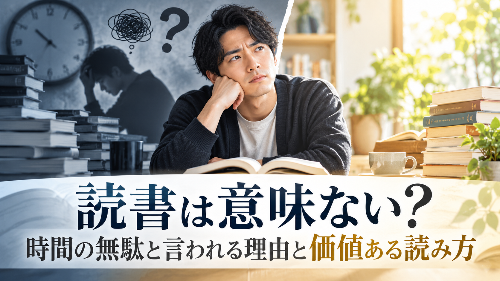読書は意味ない?時間の無駄と言われる理由と価値ある読み方