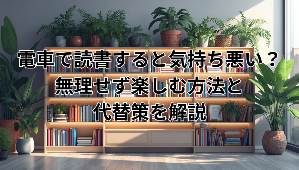 電車で読書すると気持ち悪い？無理せず楽しむ方法と代替策を解説